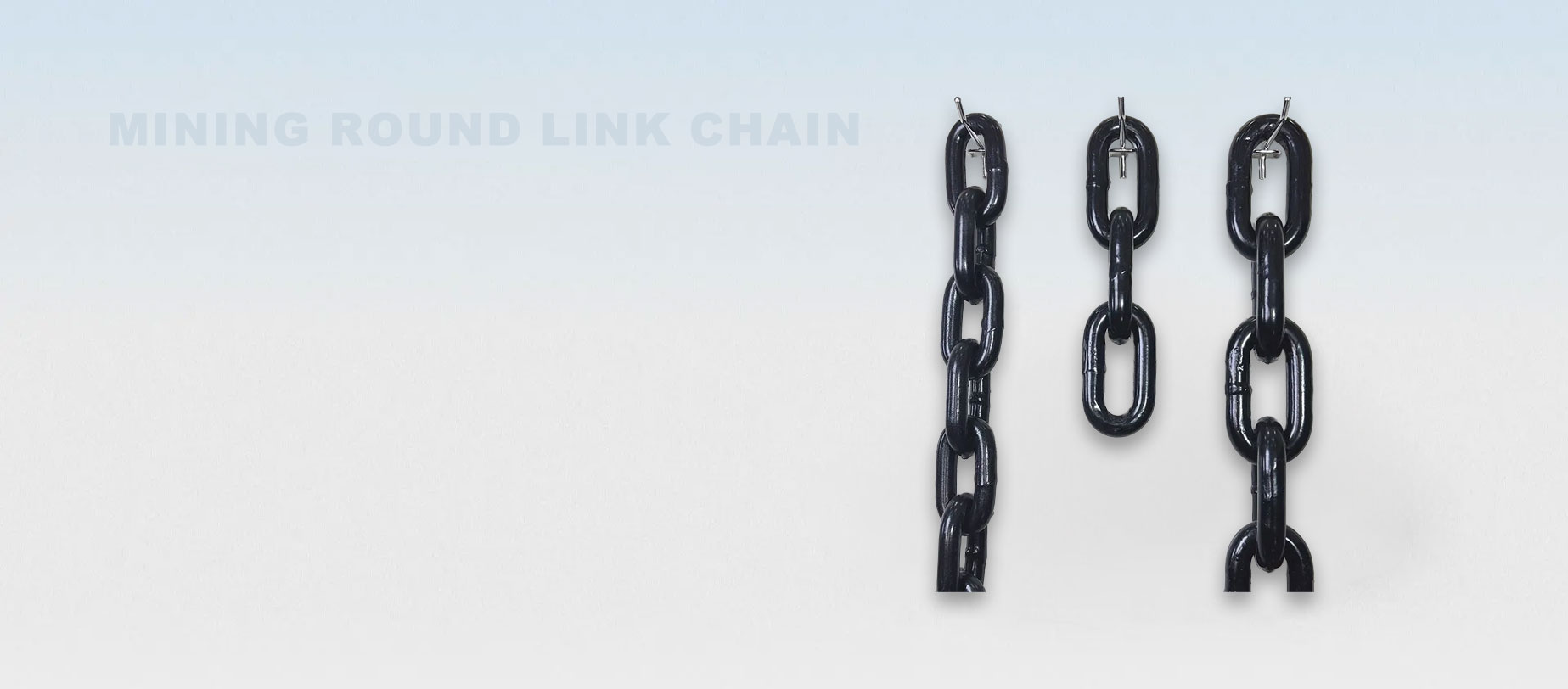 Mining round link chain